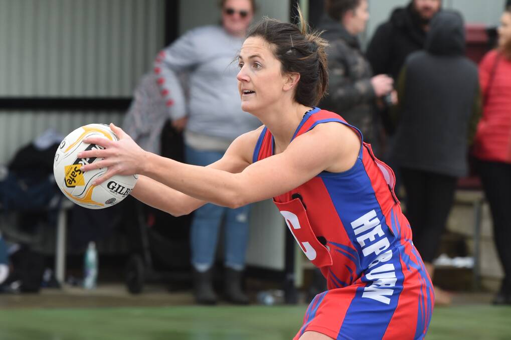Maddie Carter and Hepburn smashed fellow premiership threats Springbank at the weekend. Picture: Kate Healy