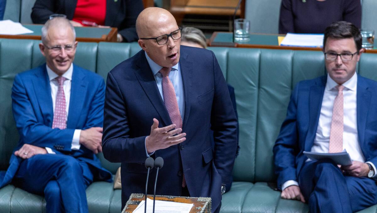 Opposition Leader Peter Dutton. Picture by Gary Ramage