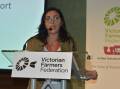 CROSS EXAMINED: Victorian Farmers Federation president Emma Germano.