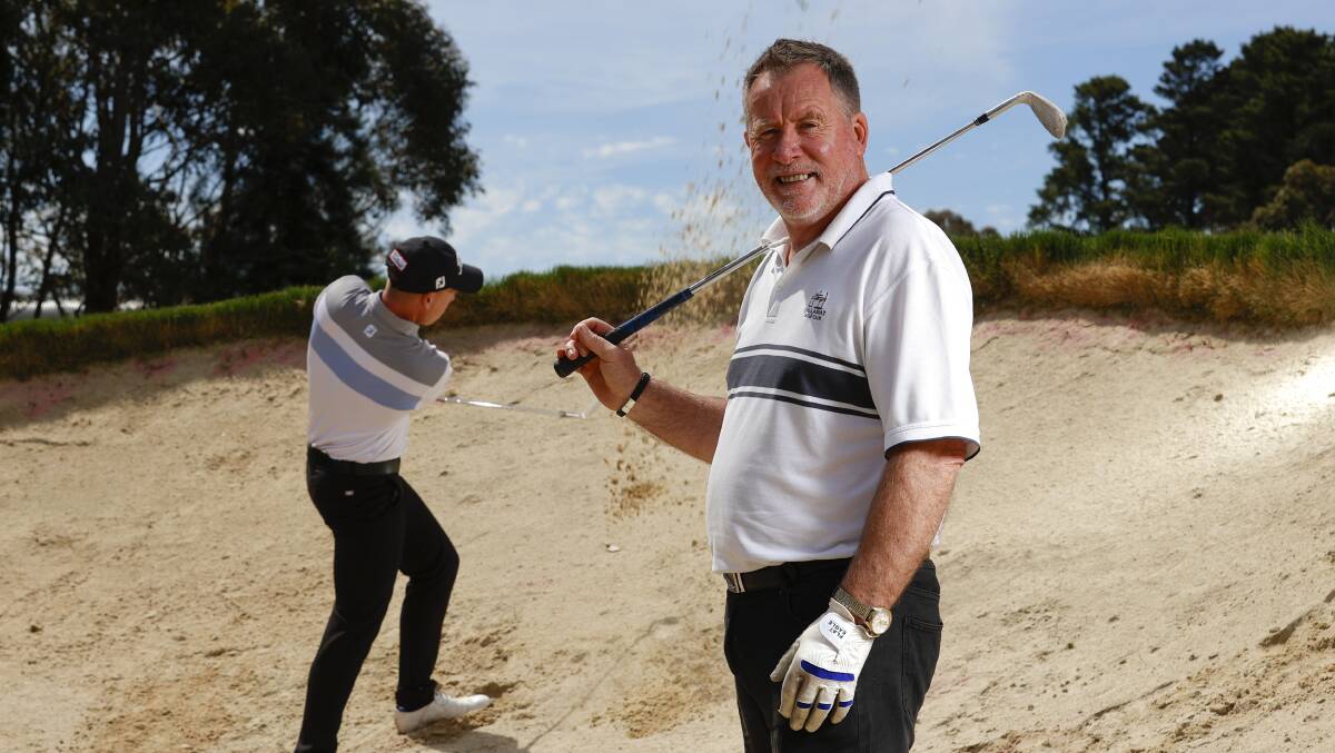 HITTING OUT OF A HAZARD: Greg Walsh is reading to tackle his beloved Ballarat golf course in his quest to address the town's shocking suicide rate. Picture: Luke Hemer.
