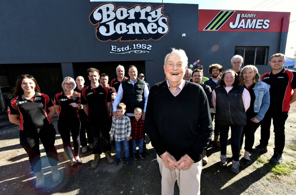 FAMILY BUSINESS: Ballarat business figure Barry James has been recognised for 75 years of service by the VACC.