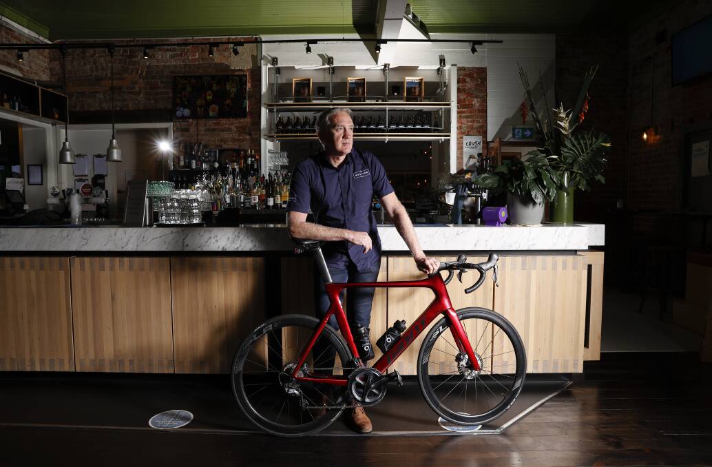 A MAN AND HIS BIKE: The Western Hotel's Dan Cronin is keenly awaiting his involvement in a bike ride focusing on suicide awareness and prevention. Picture: Luke Hemer.