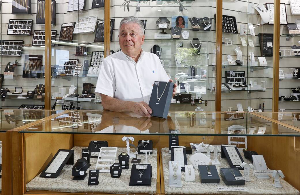 GOOD TIMES: Bill Allan of Allan Bros Jewellers has found his hard work and initiative have paid dividends. Picture: Luke Hemer.