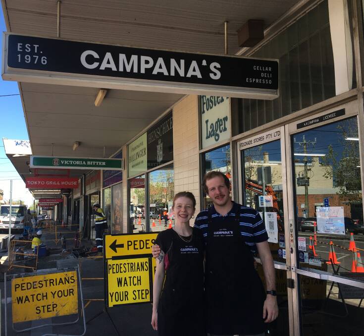 CAMPANA'S CUP: Meg and Lou Campana were always going to open their store on Tuesday.