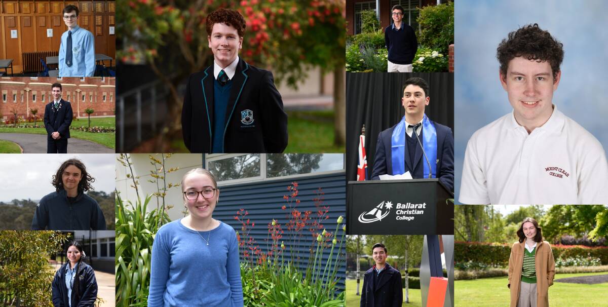 Ballarat's highest scoring VCE students of 2022. 
