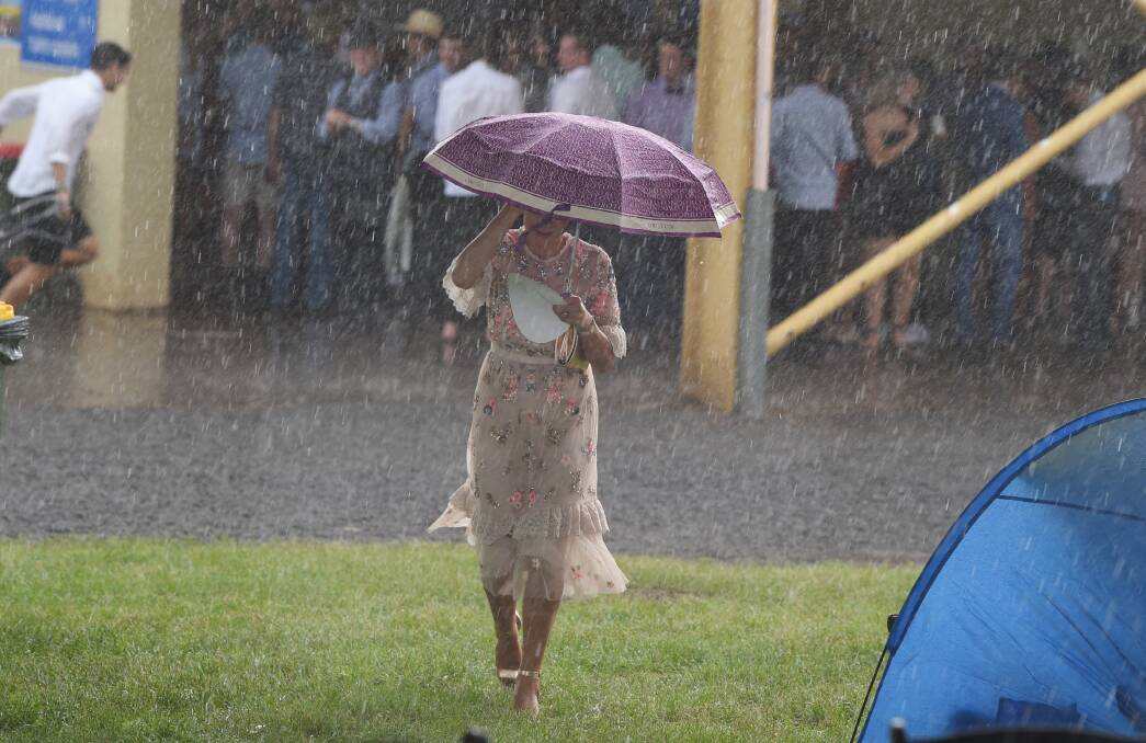 It could be another wet Ballarat Cup day in 2023, with a wet day forecast on Saturday. Picture file