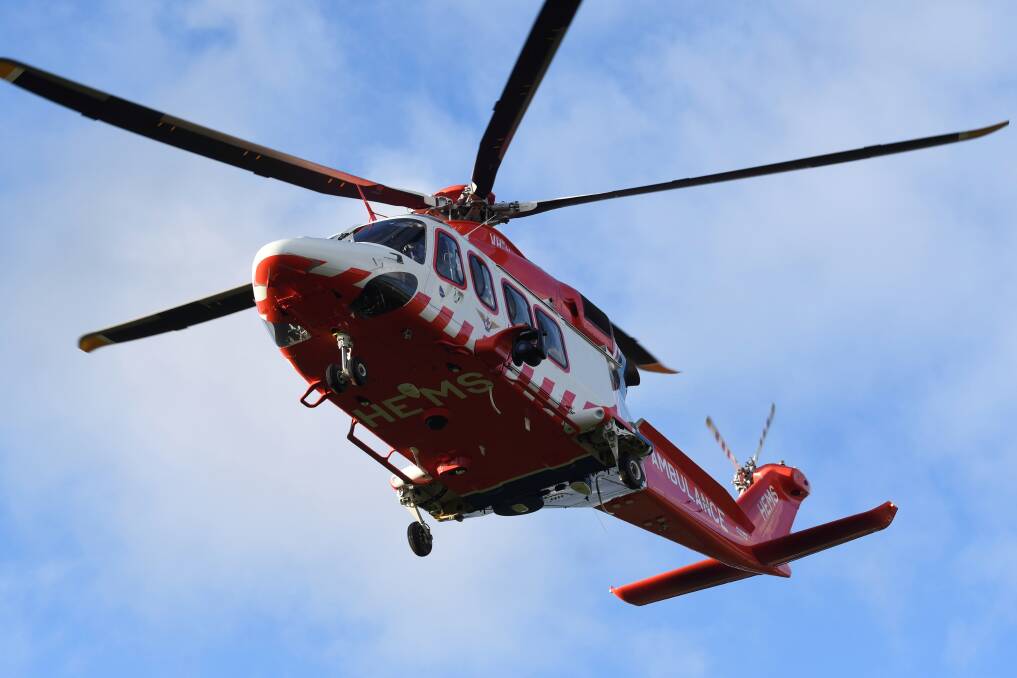 A man has been flown to the Royal Melbourne Hospital after a crash in Cape Clear on Wednesday, March 13. Picture file