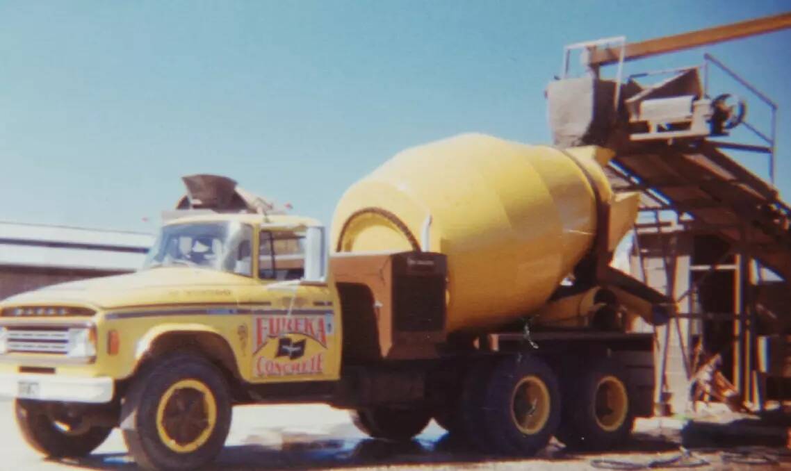 One of Eureka Concrete's trucks in 1980. Picture supplied