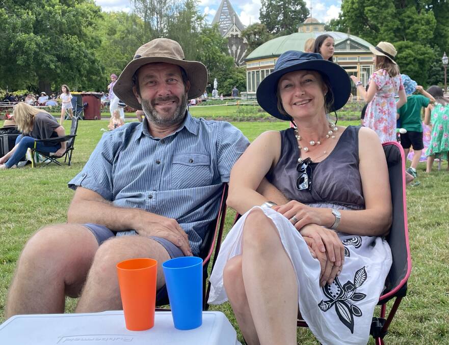 Richard Blackburn and Catrina Sargent enjoy the atmosphere of the opening weekend of Summer Sundays. Picture by Adam Spencer. 