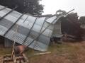 Golden Plains Councillor Ian Getsom's property was damaged in Thursday's storm. Picture: supplied.