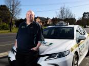 NEW OPPORTUNITY: Former homeless man Brad Hannaford is about six weeks away from securing full-time work as a licensed taxi driver for Ballarat Taxis. Picture: Adam Trafford.