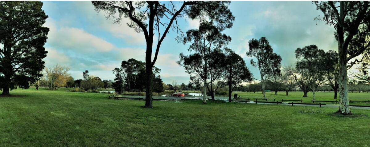 Proposed site of memorial in Victoria Park. Photo: City of Ballarat