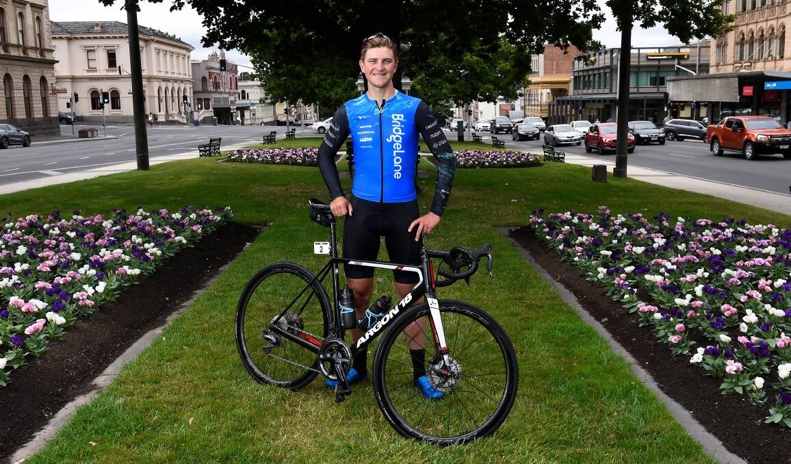 Ballarat champion cyclist and FECRI ambassador Nick White. Photo: Adam Trafford