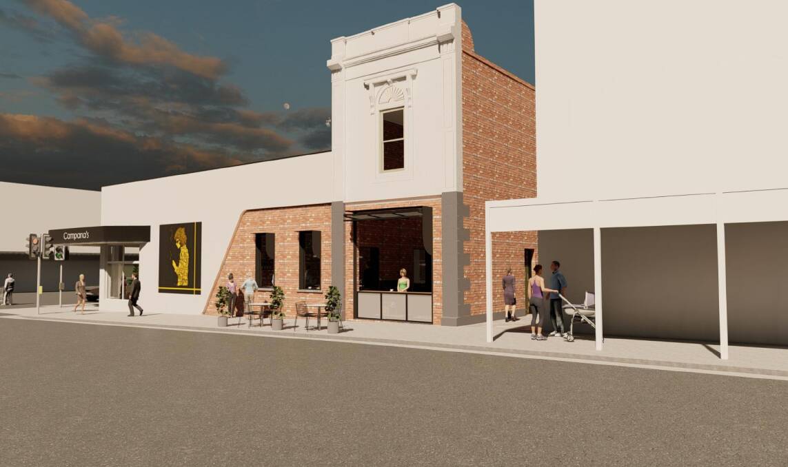 Artist impression of proposed changes (Mair Street frontage). 