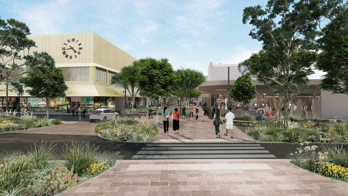 Final design plans for the Bridge Mall from the Sturt Street side. Picture supplied by City of Ballarat.