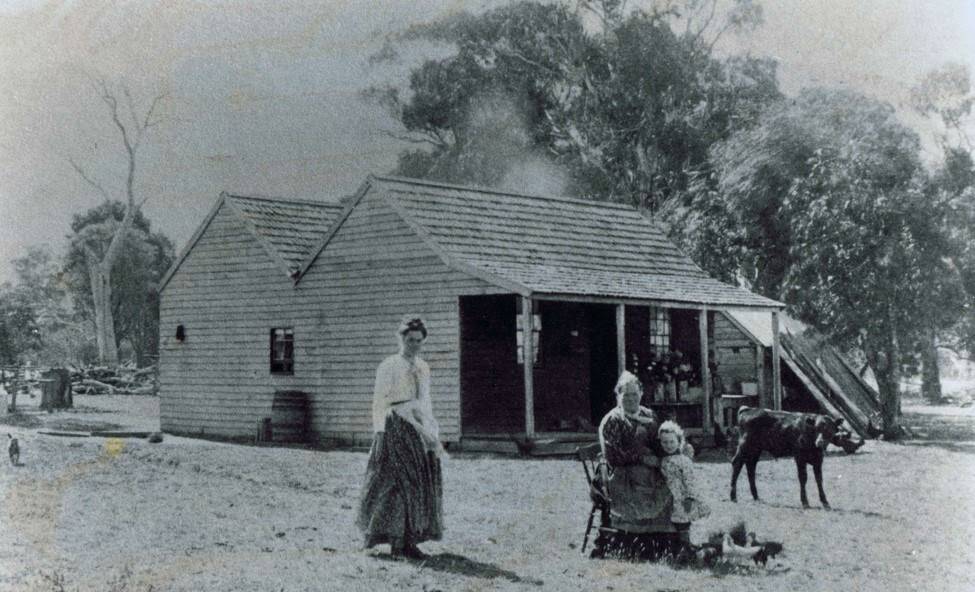 Original Crawford homestead in Victoria Valley, near Dunkeld c. late 1860s. Photo: supplied.