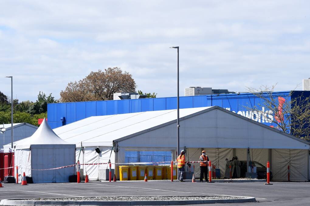 The Creswick Road carpark has served as a temporary COVID-19 testing site since October 2021. Picture: Adam Trafford 