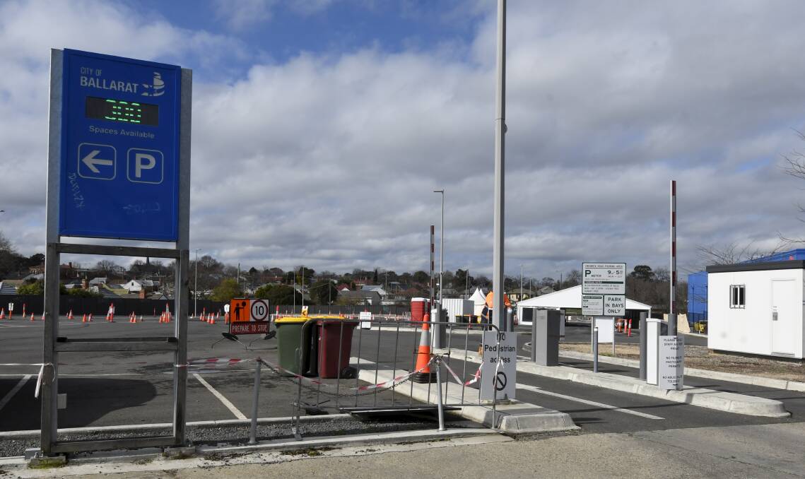 Expensive investment and only short-term: the Creswick Road car park. Picture: Lachlan Bence