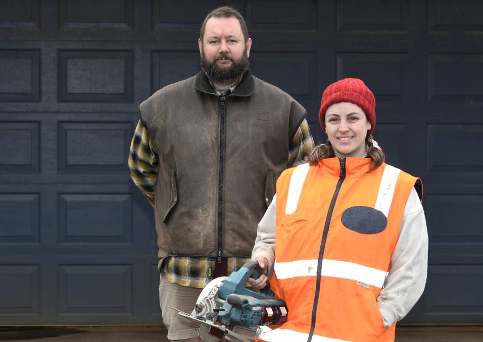 Bannister Craft's Richard Crawford and apprentice Erin Murphy. Photo: Lachlan Bence