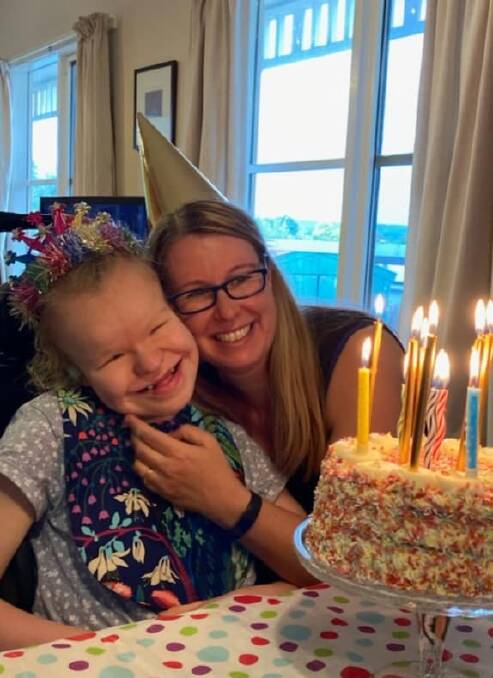 Rebecca Paton with her daughter, Sarah, celebrating Sarah's recent 16th birthday. Photo: supplied 