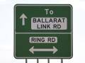 A 2.4km stretch of the Ballarat Link Road is currently closed for "priority works".
