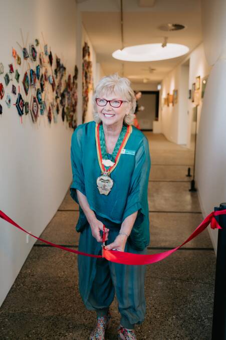 Central Goldfields Shire Mayor Cr Grace La Vella cut the ribbon on the new gallery on Saturday. 