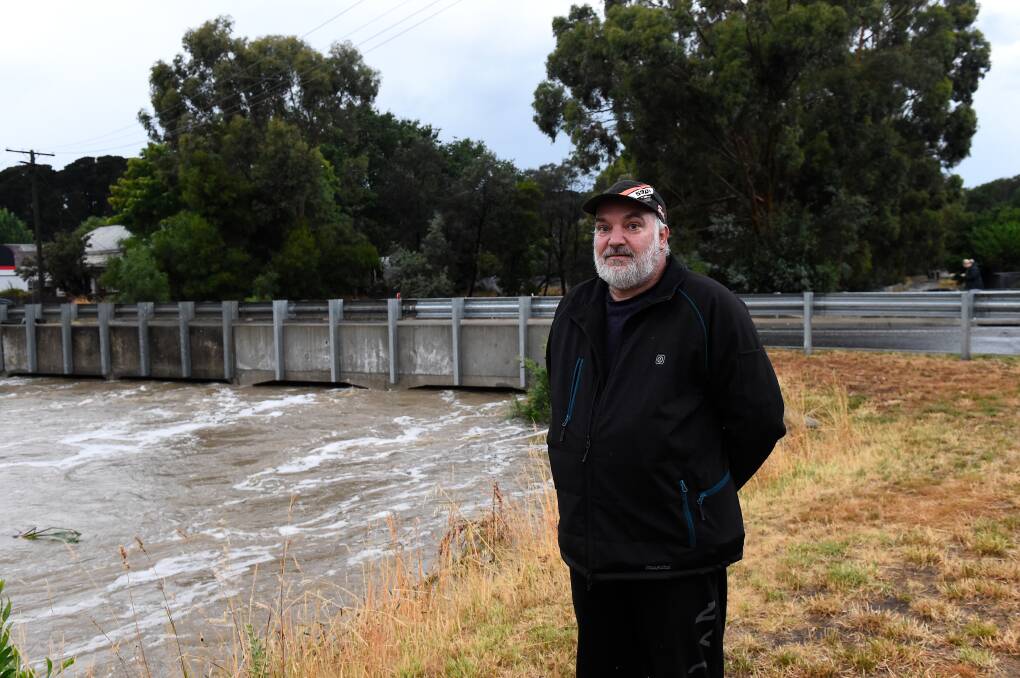 FED UP: Creswick resident Mark Patterson, who has had his house flood four times in 12 years, is unhappy with Hepburn Shire Council's storm recovery plan. Picture: Adam Trafford.