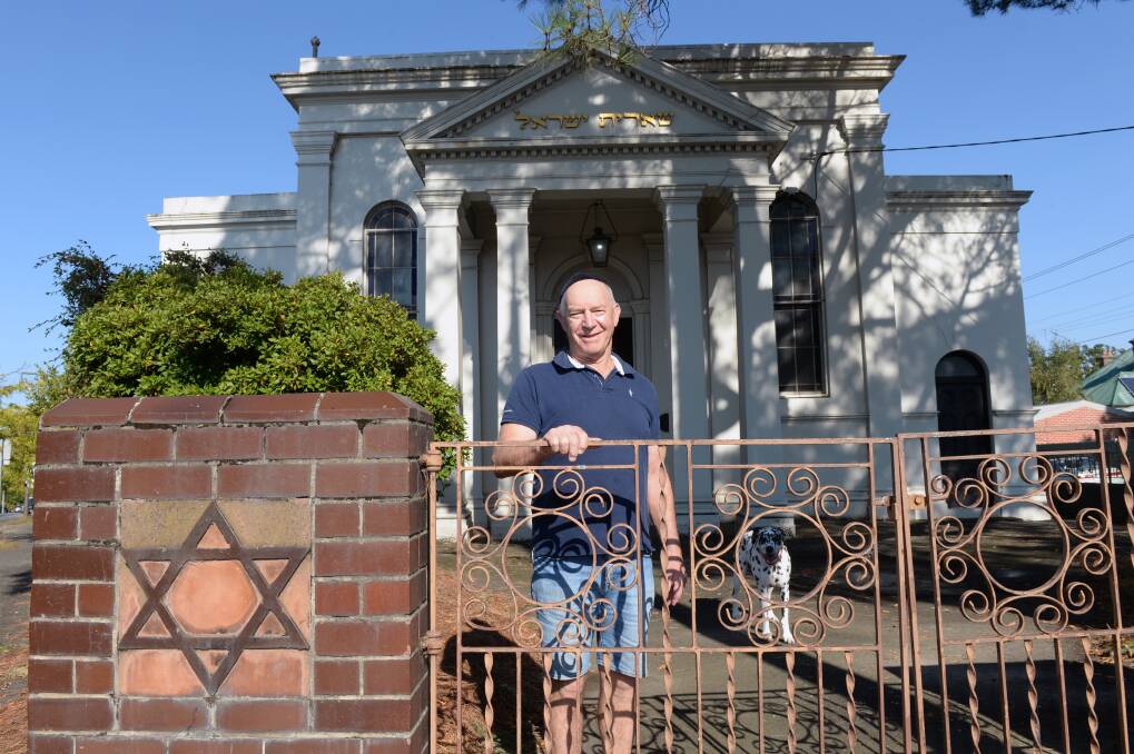 Ballarat Synagogue president John Abraham says the state government's decision to ban public displays of the Nazi symbol is constructive and good for community. Photo: Kate Healy.