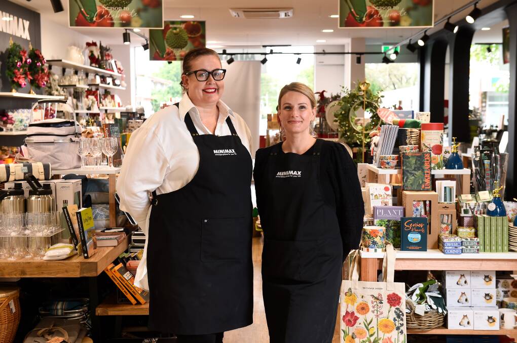 Minimax Ballarat store manger Simone Fergus and assistant store manager Madeleine Kenyon have said they have been "thrilled" with the response by the community since opening last month. Picture by Adam Trafford. 