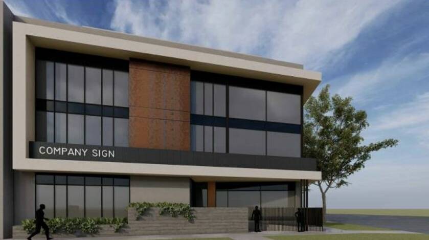 An artist impression of the proposed office complex on 4-6 Eastwood Street, Ballarat Central. Picture by James Stapleton.