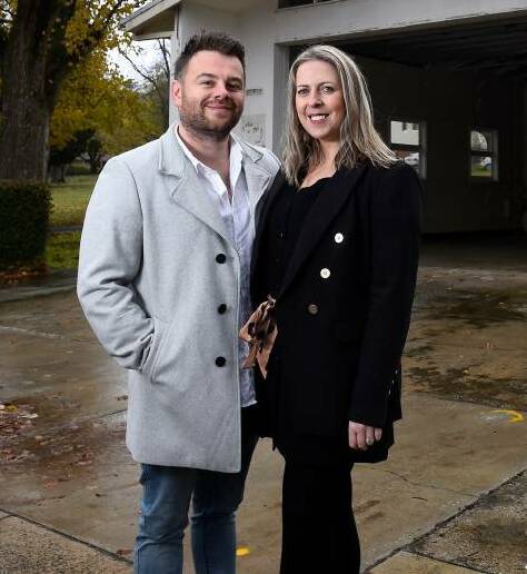 Ivory Pavilion owners Alyssa and Travis Strangwick say moving their boutique wedding venue to the top floor of the Buninyong Golf Club in the new year will be "life changing". Picture by Adam Trafford.