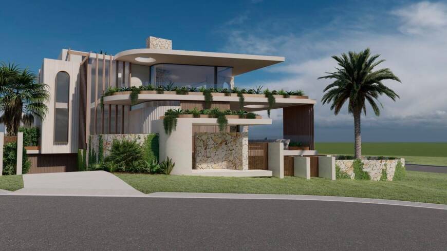 Side view of 222 Wendouree Parade design render by Paul Clout Design. Picture: Supplied.