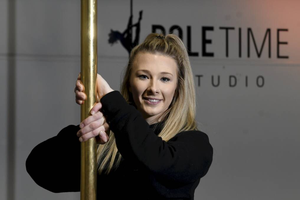 Pole Time Studio owner Ashli Scott to compete in world championship in October. Picture by Lachlan Bence. 