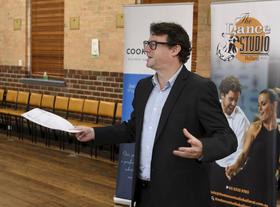 Ballarat Foundation chief executive Andrew Eales at the 2023 Dancing with our Stars launch. Picture by Lachlan Bence