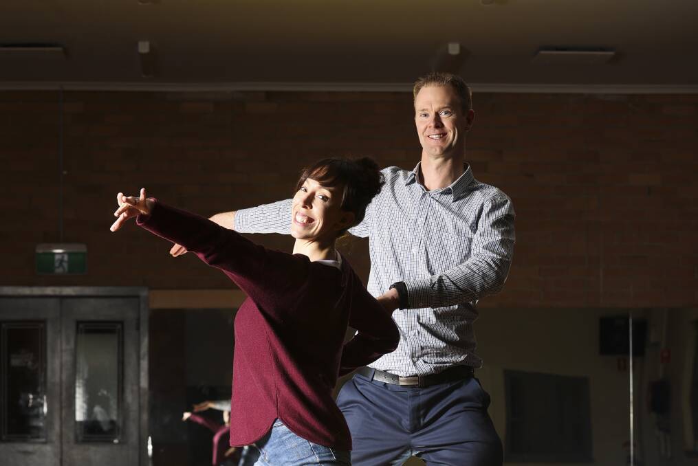 PERFORMANCE: Dancing with our Stars Ewen Fletcher with dance partner Vanessa Powell. Picture: Luke Hemer.