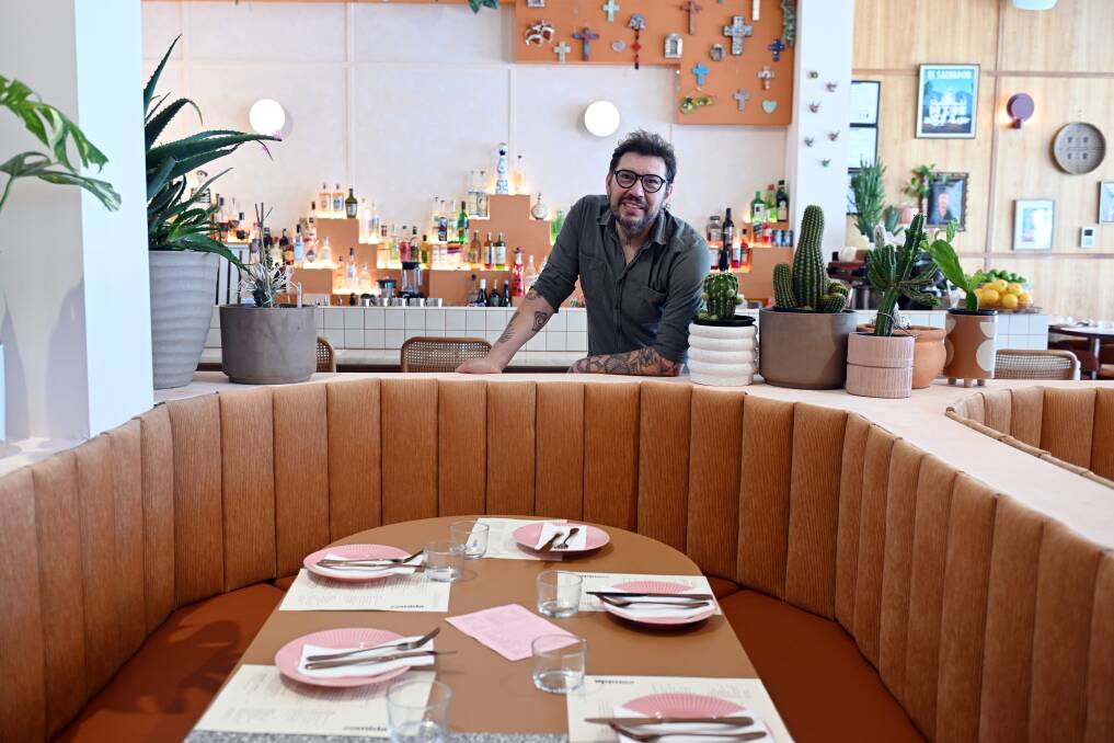 Pancho co-owner Jose Fernandez in the new 213 Mair Street location. Picture by Kate Healy
