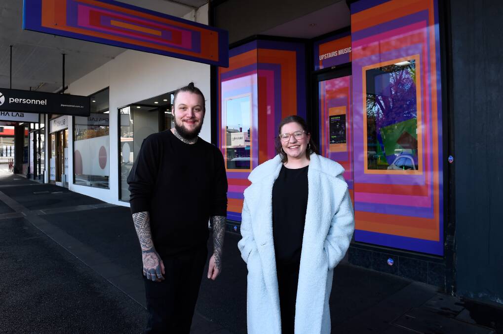 Upstairs music's Matthew Healey and Sarah Barclay found their space with Ballarat Evolve, taken in June 2022. Picture by Adam Trafford