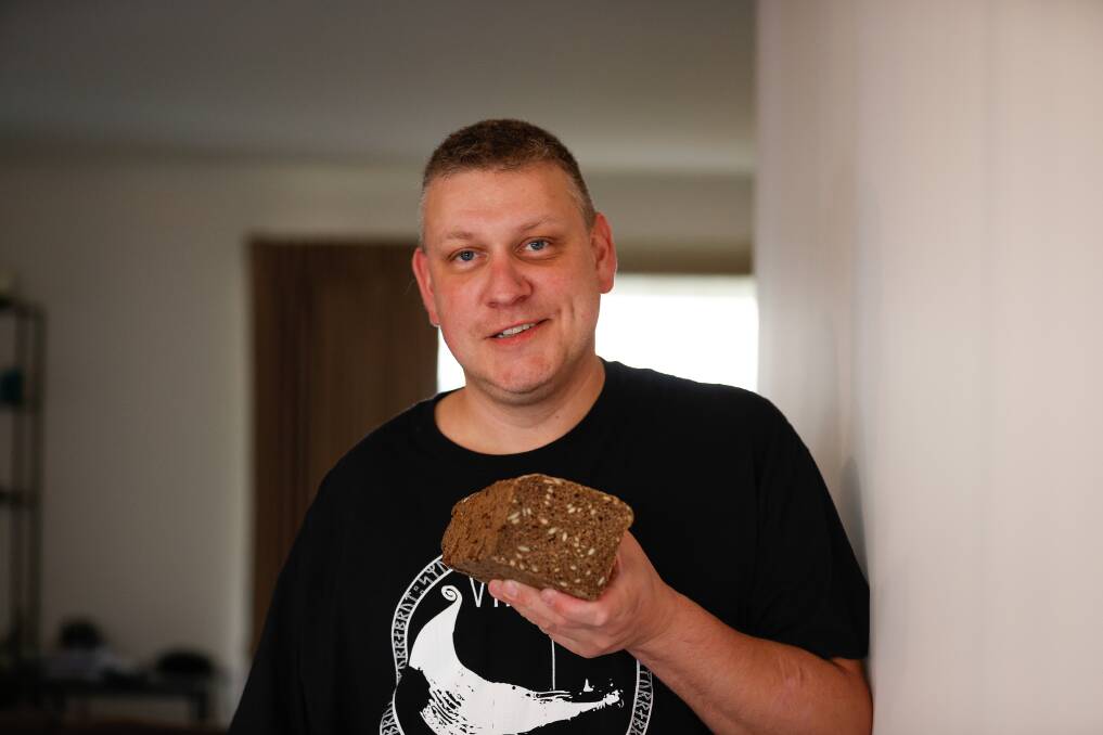 Danish-born Bo Bergstrand is the founder of Viking Bread, based in Delacombe. Picture by Luke Hemer. 