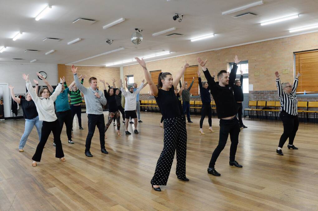 2023 Dancing with our Stars group during rehersals. Picture by Kate Healy. 