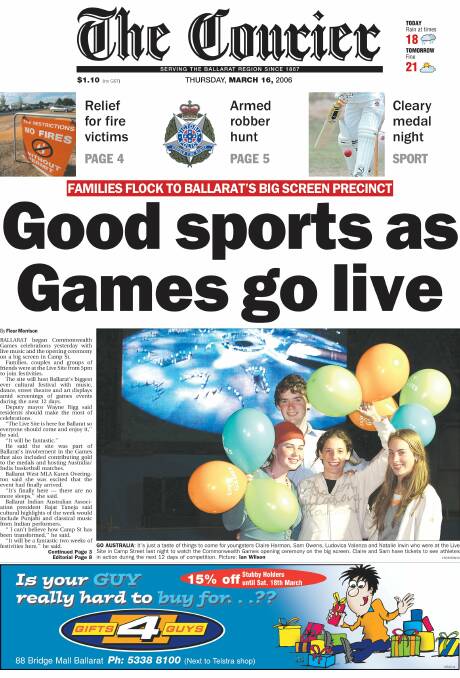 Read the Courier stories from the Commonwealth Games in 2006. Can you see yourself in the photos? 