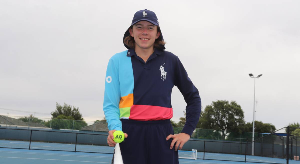 Ballarat Grammar student and tennis player Oliver Pittard was a ballboy at the Australian Open men's final for the second and final time this week. 