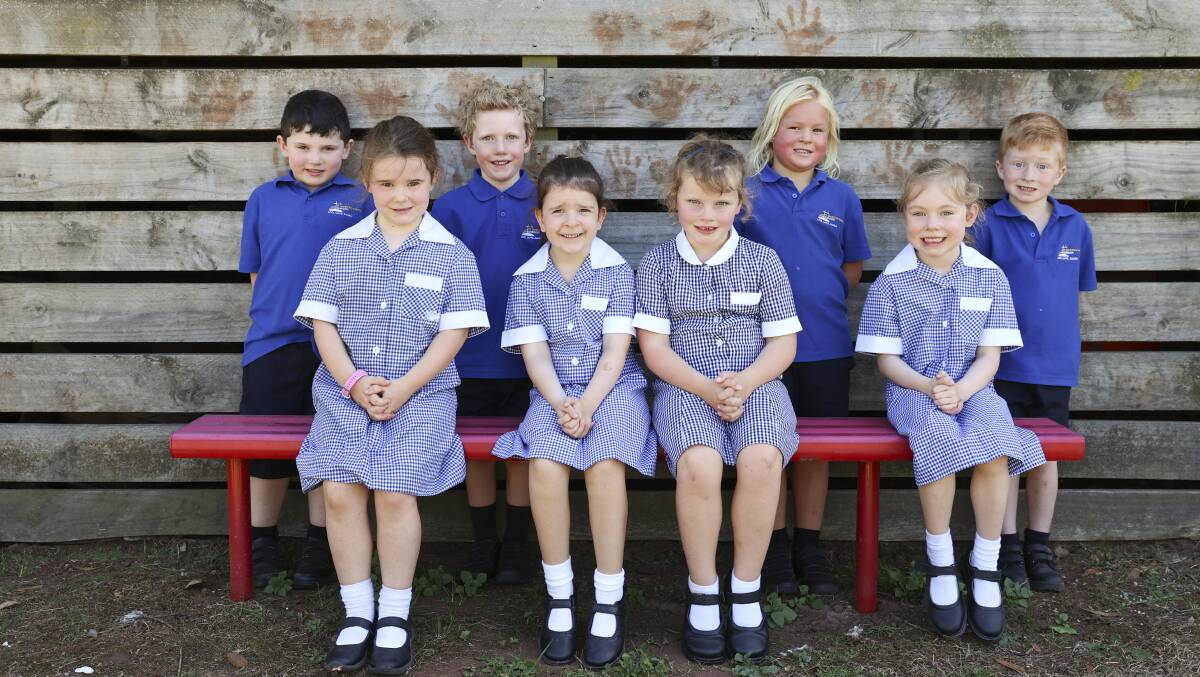 GROWING: St Patrick's Primary School Gordon 2022 prep class. Picture: Luke Hermer. 
