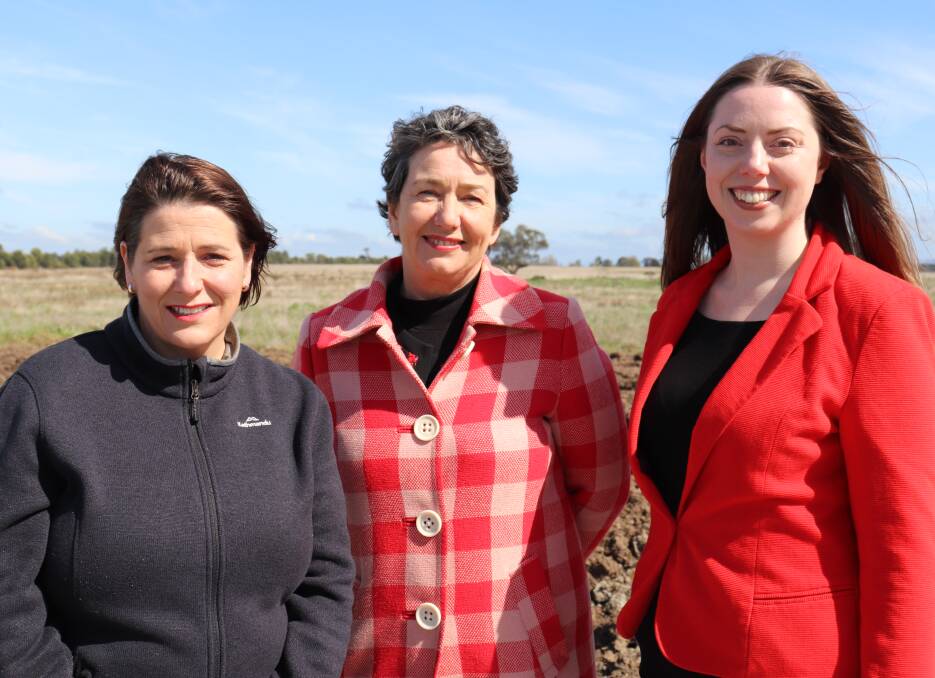 Ballarat Labor Team - Juliana Addison, Michaela Settle and Martha Haylett. Picture supplied.