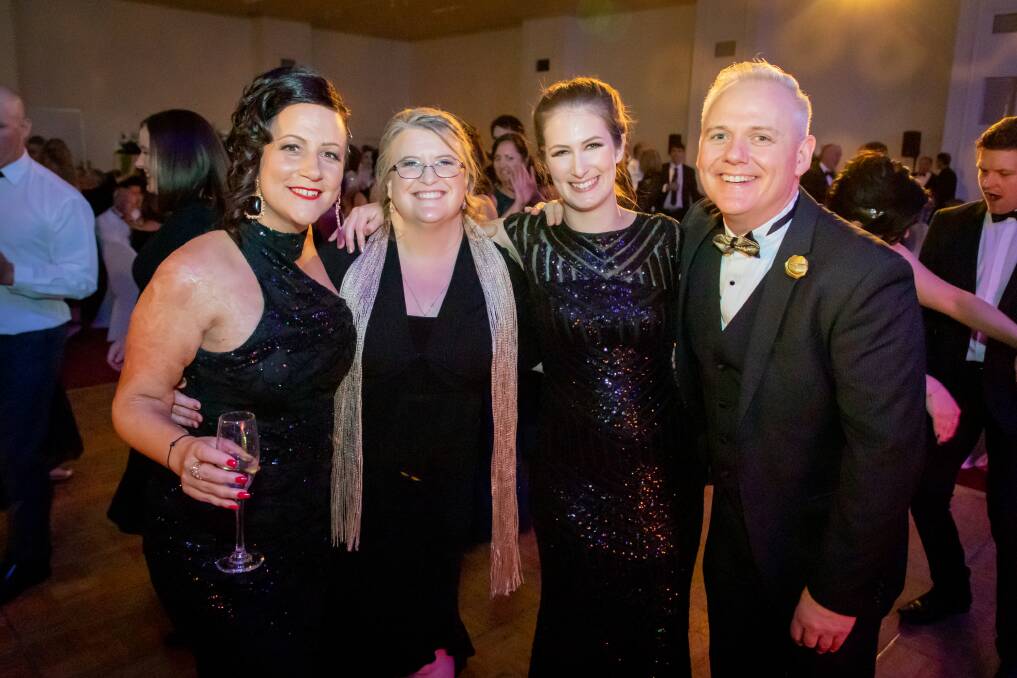 DANCING: Sally Walsh, Dr Sharon Olsen, Megan Earls and Dr Jason Kelly at the FECRI Annual Ball in 2019. Picture: Supplied. 