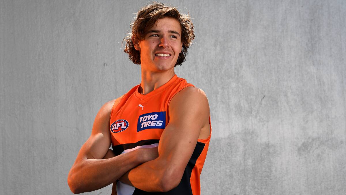 Aaron Cadman was selected by the GWS GIANTS with the No. 1 pick in the 2022 AFL Draft. Picture by Getty Images