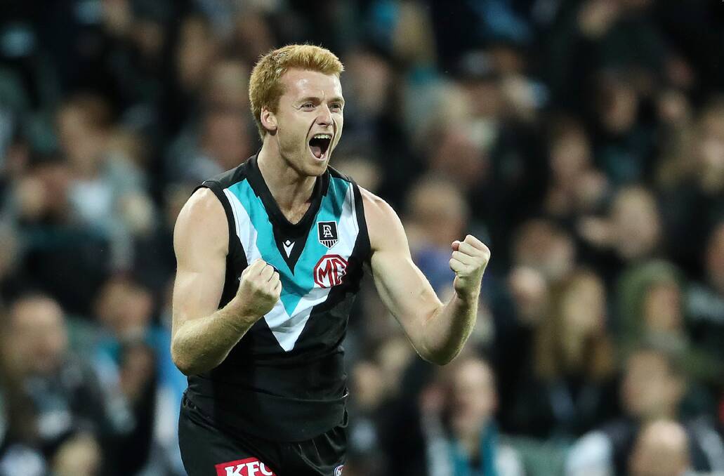Port Adelaide's Willem Drew. Picture by Getty Images