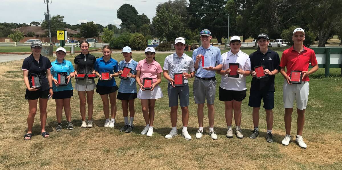 18-Hole trophy winners. Picture by Ballarat District Golf Inc