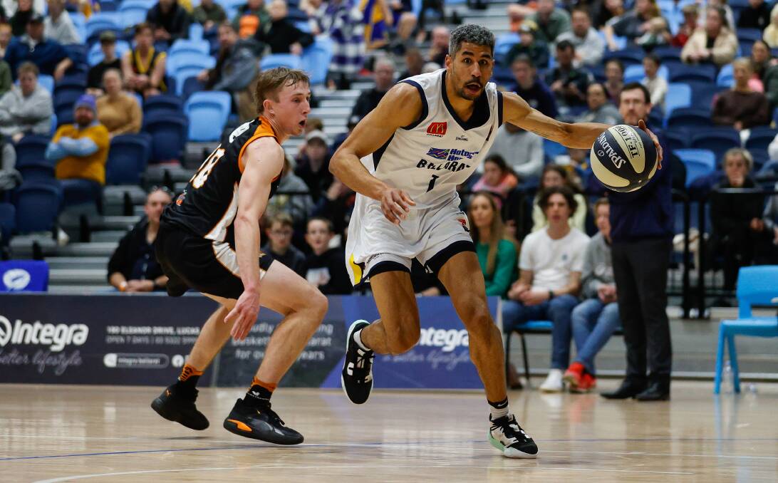 Preston Bungei in action in the Miners' win against NW Tasmania. Picture: Luke Hemer.
