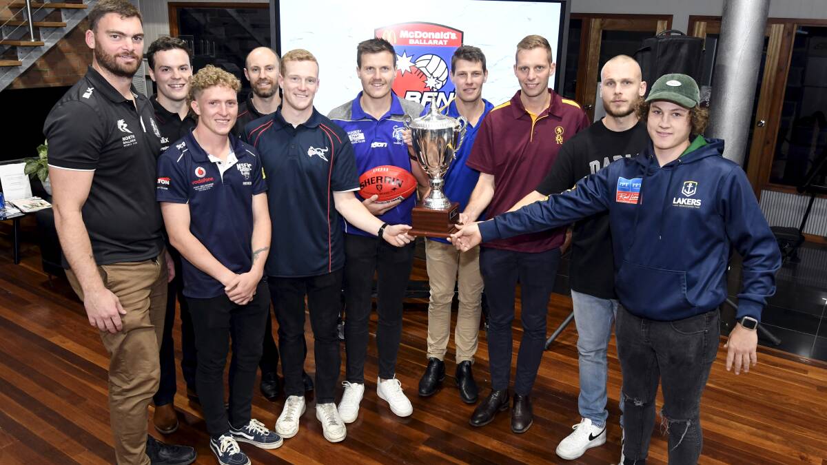 Ballarat Football Netball League players and coaches at the BFNL 2023 season launch. Pictures by Lachlan Bence