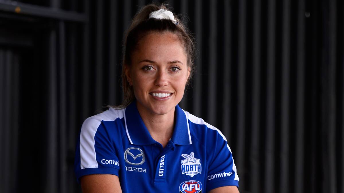Ballarat's Kaitlyn Ashmore is swapping her blue-and-white stripes for brown-and-gold in the upcoming AFLW season.